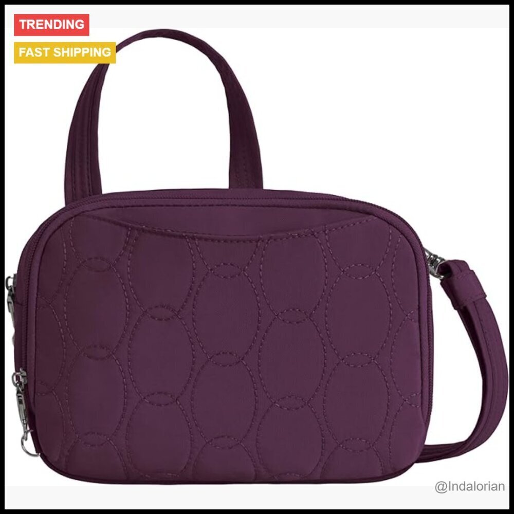 Anti-Theft Crossbody Bag Minimal Chic Travel Messenger Lightweight Secure